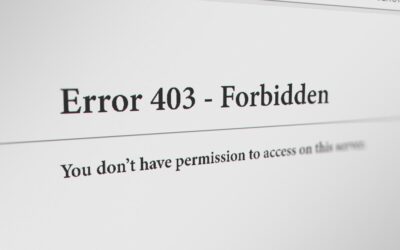 Why am I receiving a 403 Forbidden page?